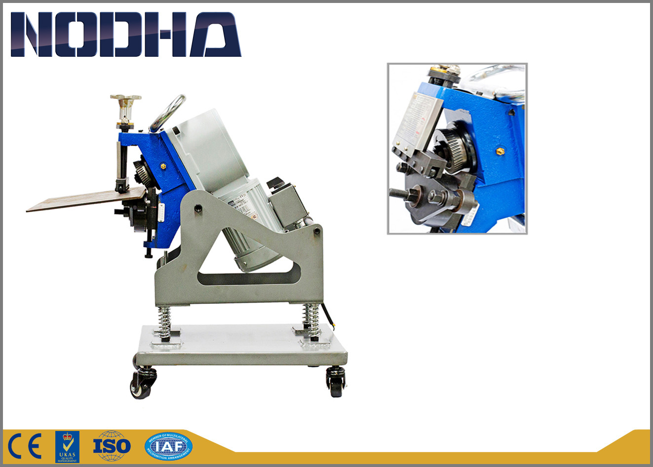 Mesin High Plate and Plate Beveling High Efficient Dengan Trolley 0.4KW