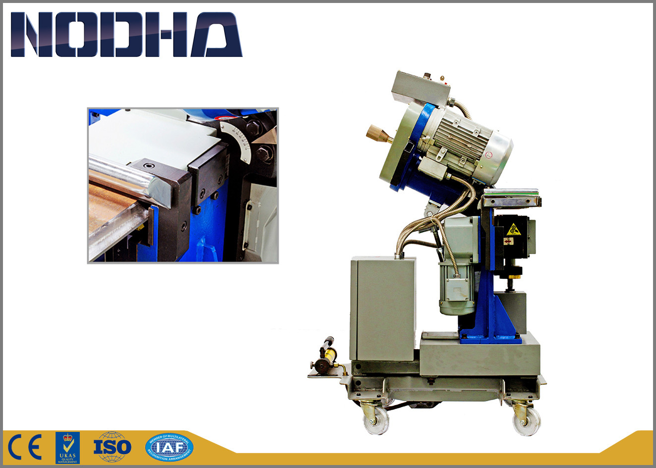 Non - Oksidasi Vertikal Milling Machine Worktable Height 730-760mm