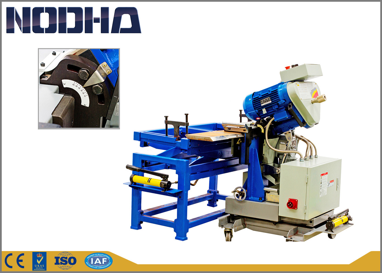 High Efficiency Plate Edge Milling Machine For Aerospace Industry 260kgs